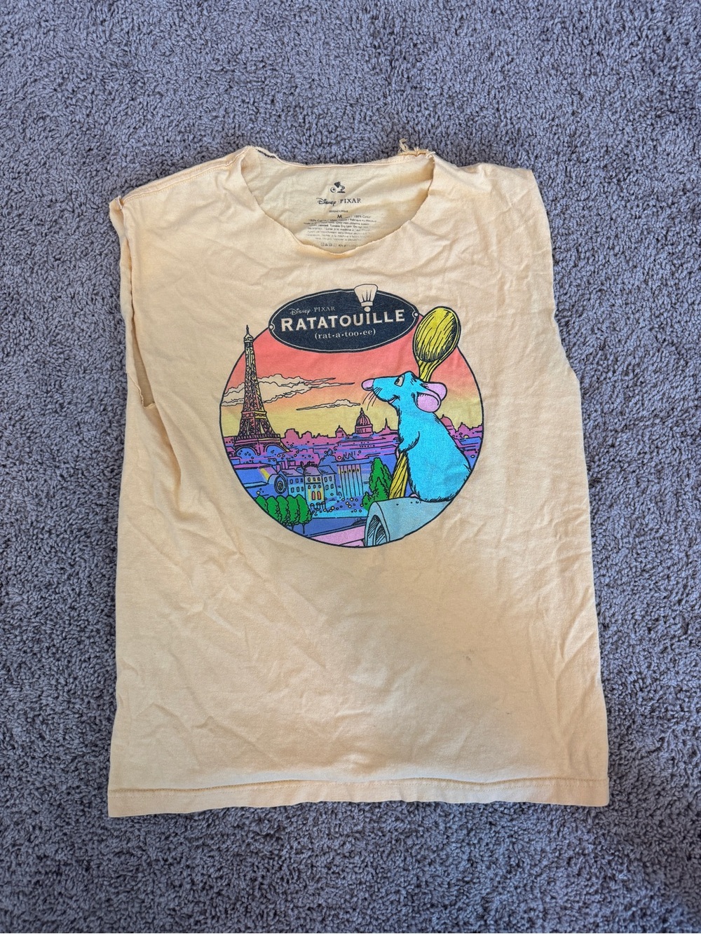 Disney Ratatouille Cut Sleeves & Collar Tee